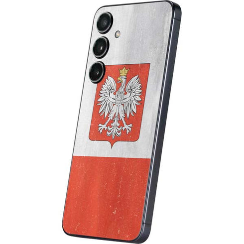 Poland Flag Distressed Galaxy A16 5G Skin